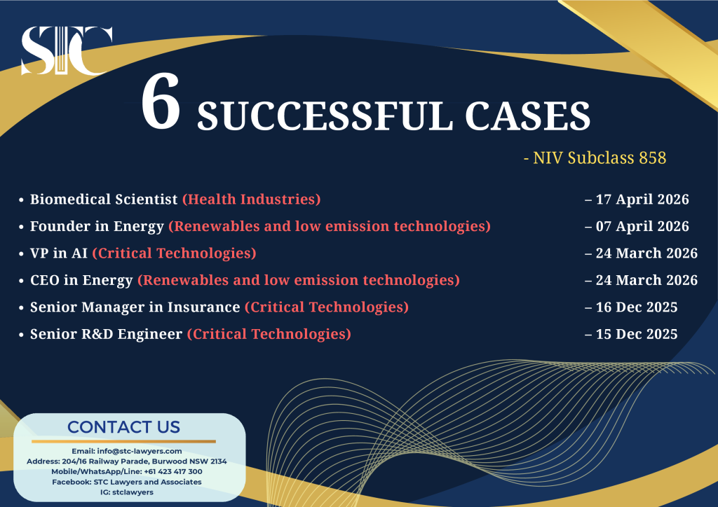 Dec 2025 March 2026 NIV Successful Cases