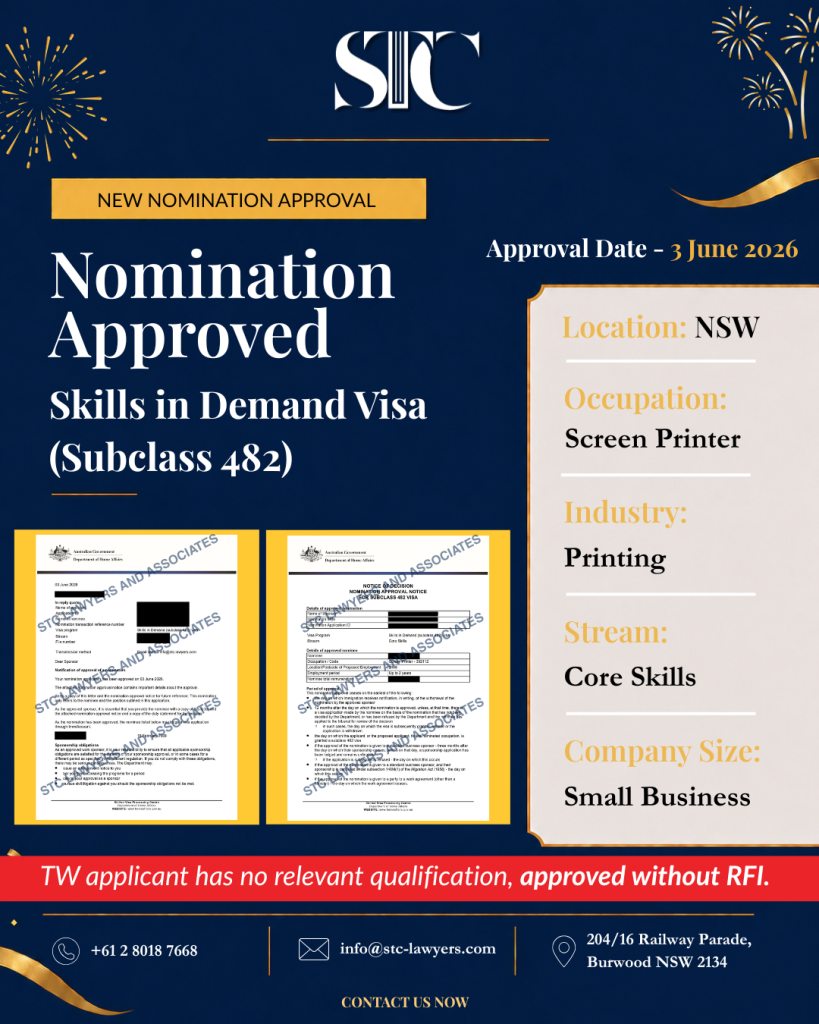 ๐จ Another 482 Nomination Approved โ No RFI Issued! ๐ 1 Final 1 1